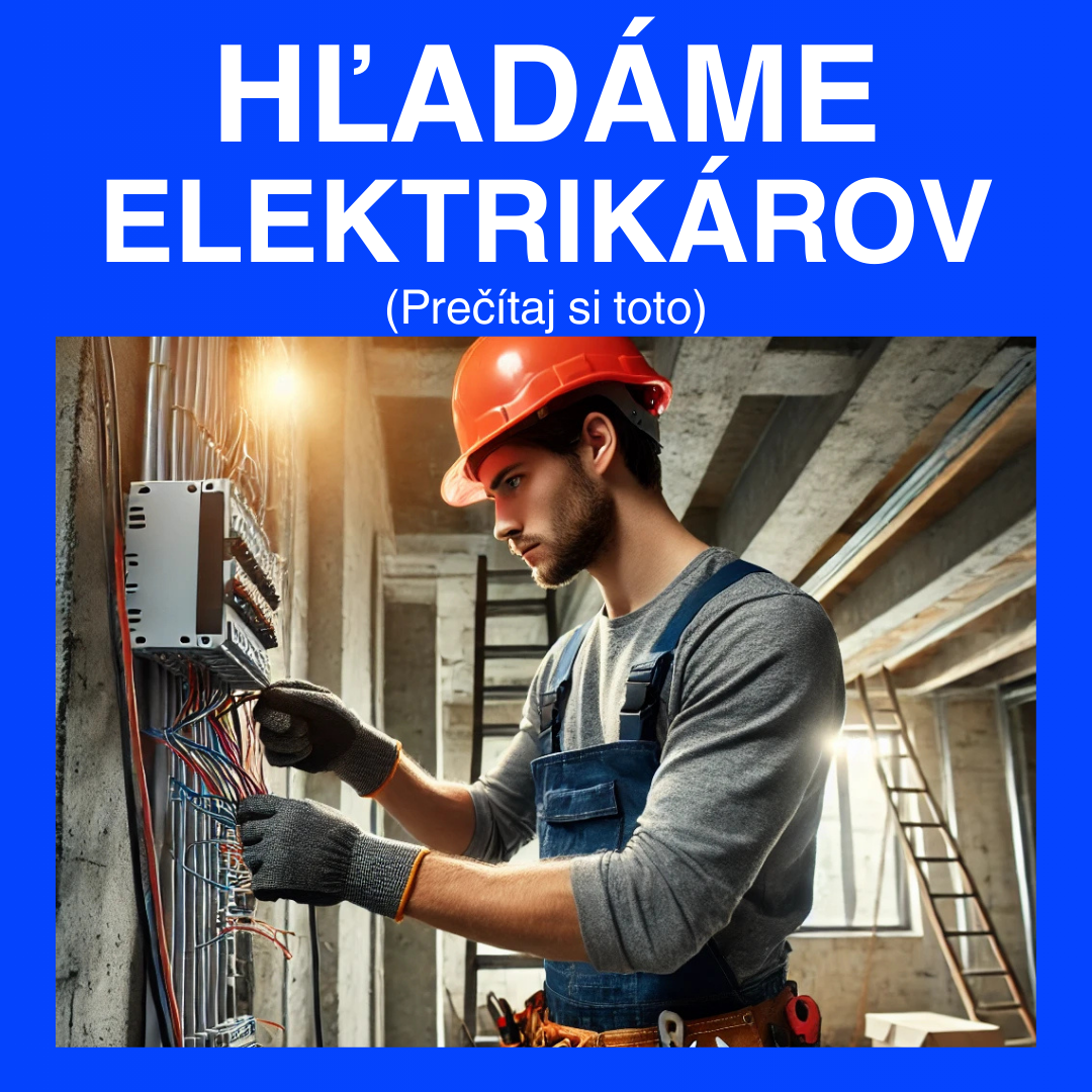 HĽADÁME ELEKTRIKÁROV DO NEMECKA