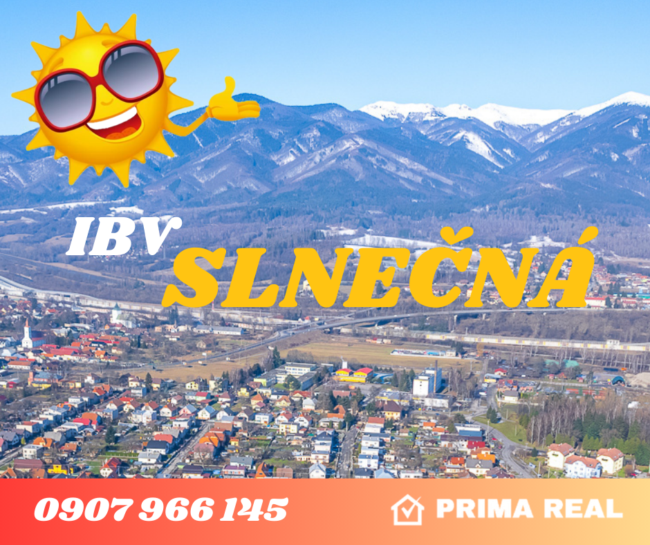 ✅ IBV Slnečná, 4-izbové bungalovy na kľúč, Sučany