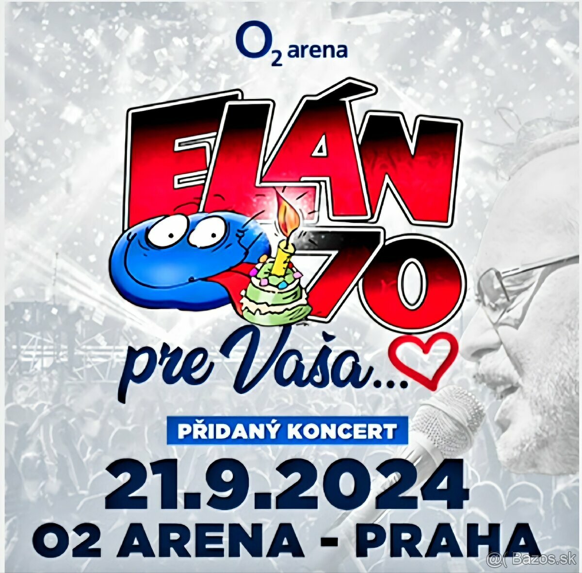 Predám 2 lístky na Elan 70 Praha