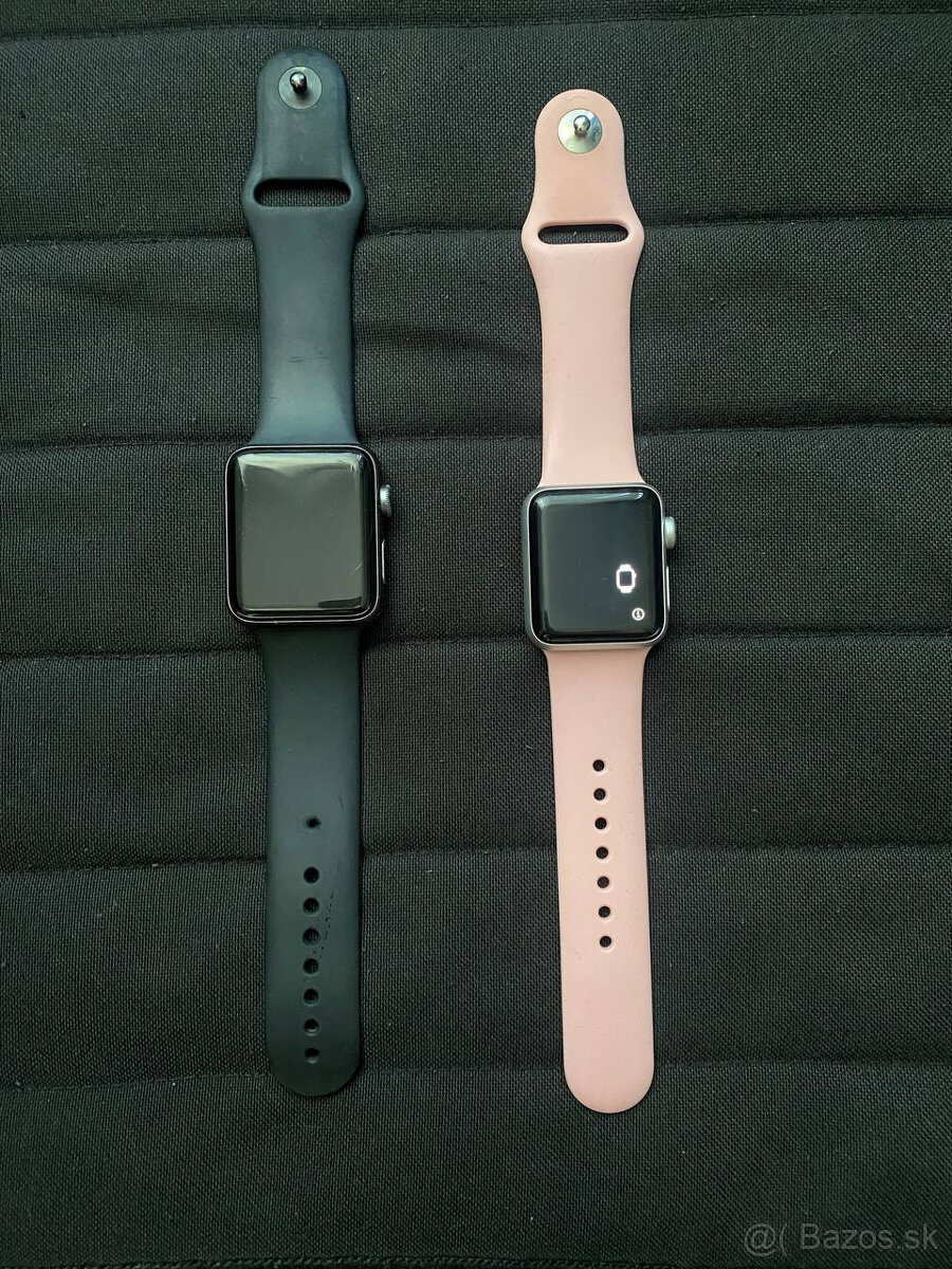 Apple watch series 3 Black 42mm a Pink 38mm