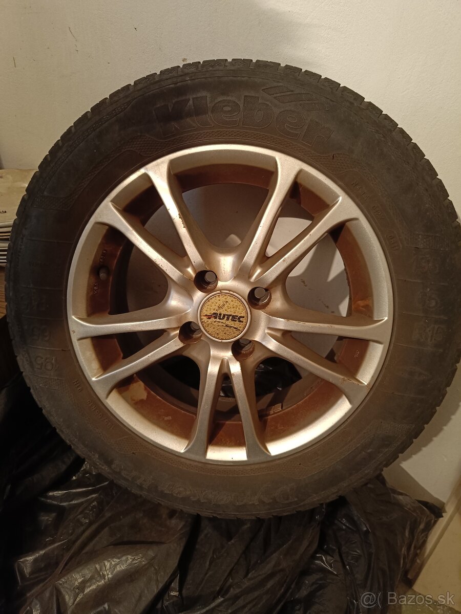 disky+letne pneu R15 4x100 Renault 195/65 r15