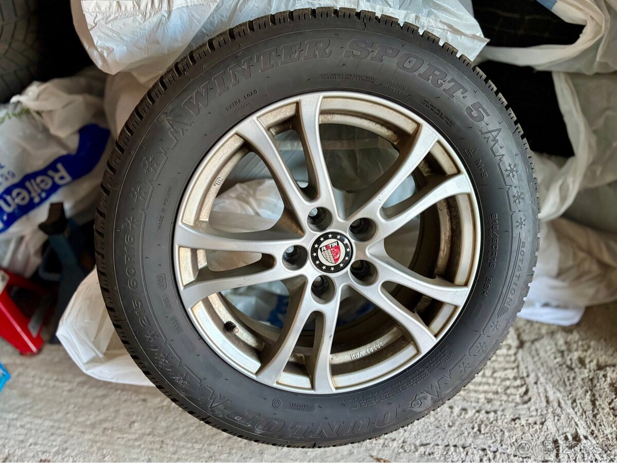 ❇️ 5x112 R16 ALU DISKY 215/60 ZIMNÉ PNEU VW,ŠKODA,AUDI,SEAT