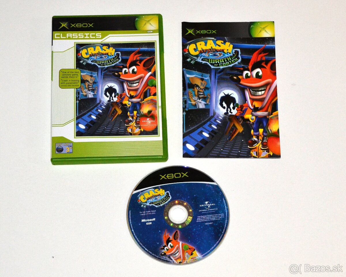 Crash Bandicoot Wrath of the Cortex pre Xbox a Xbox 360.