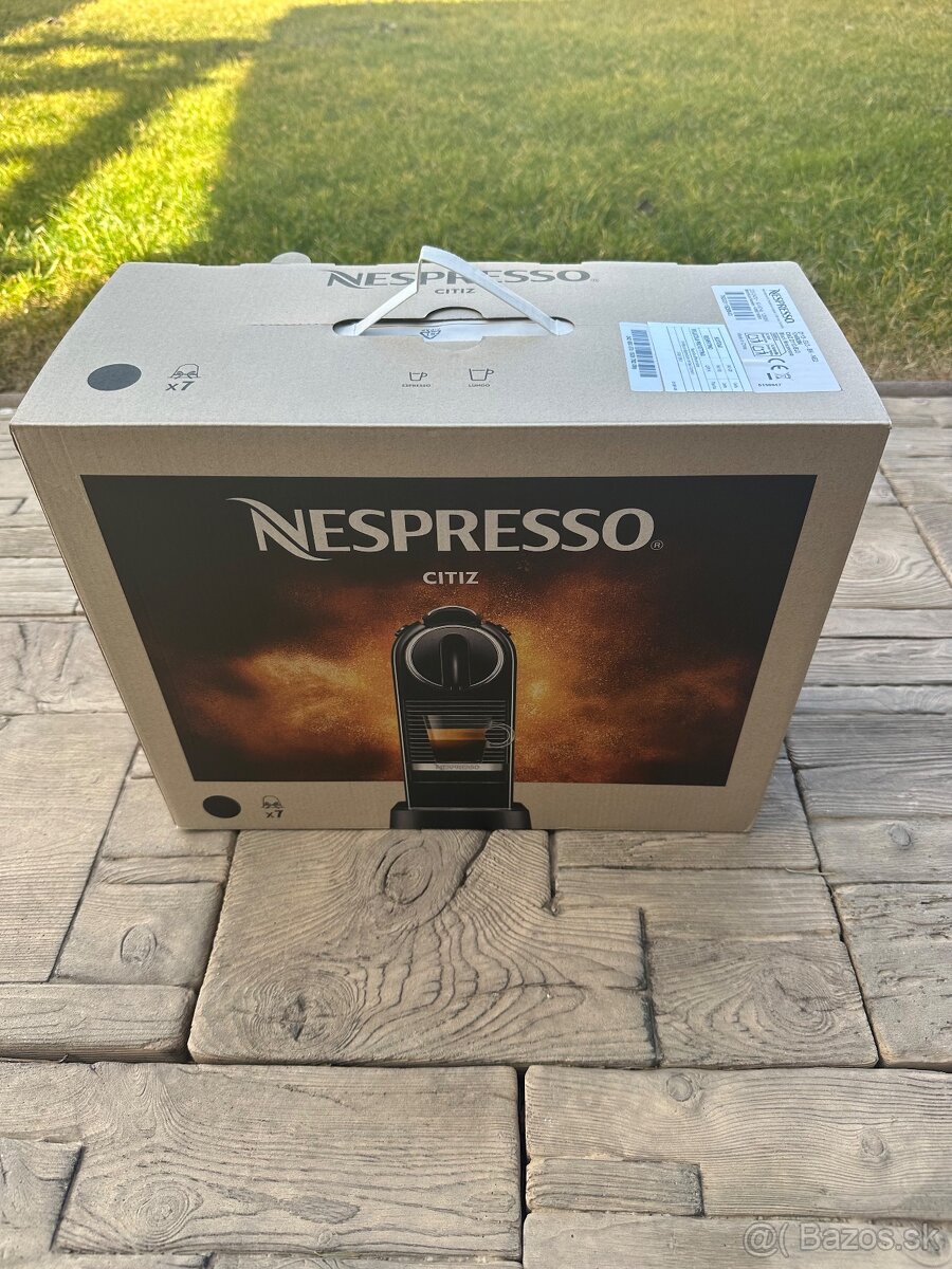 Predám nový nepoužívaný kávovar Nespresso CitiZ Blac