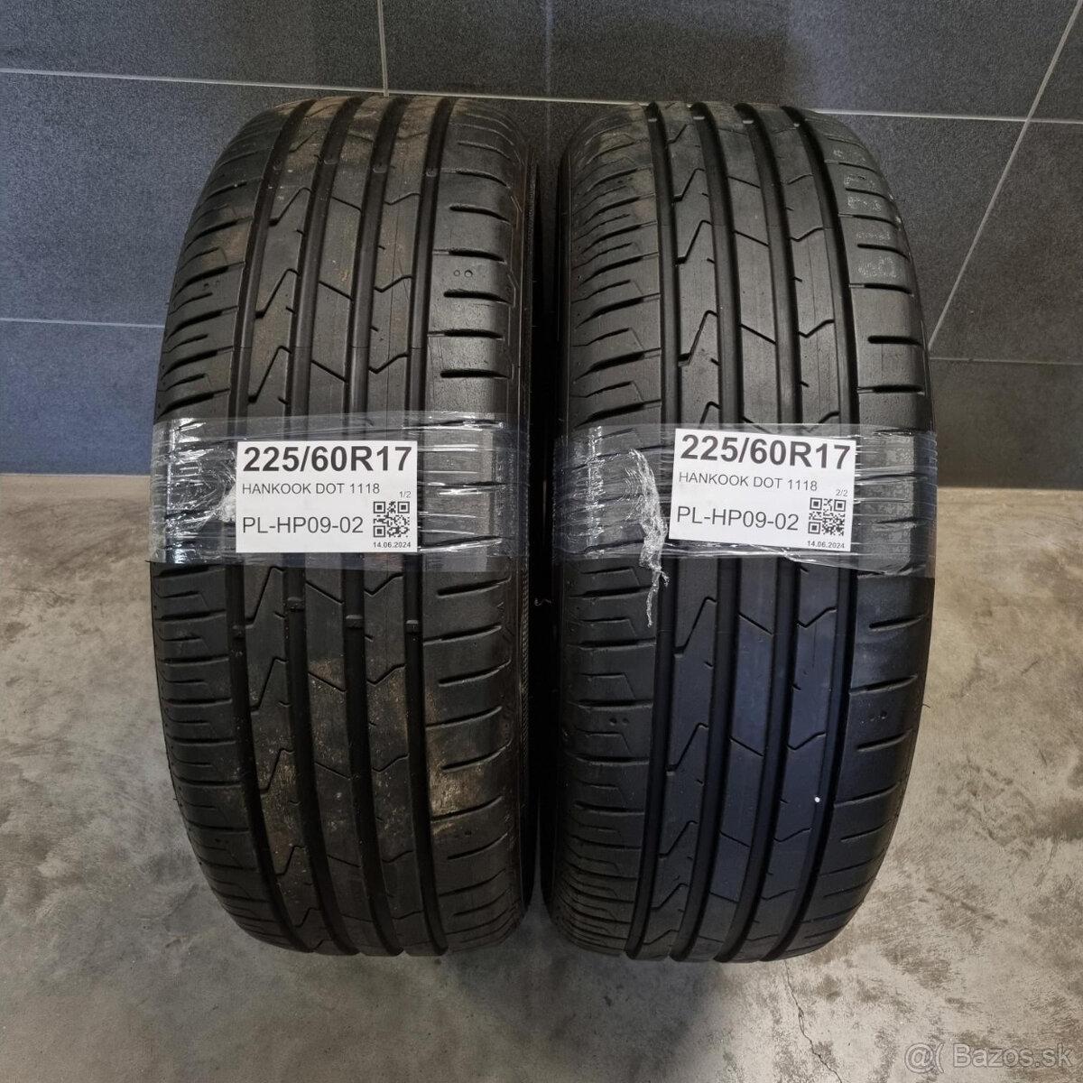 Letné pneumatiky 225/60 R17 HANKOOK DOT1118