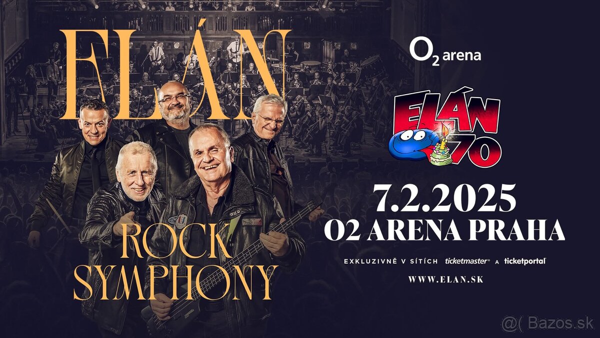 Predám 2 lístky na Elán Rock Symphony Praha 7.2.