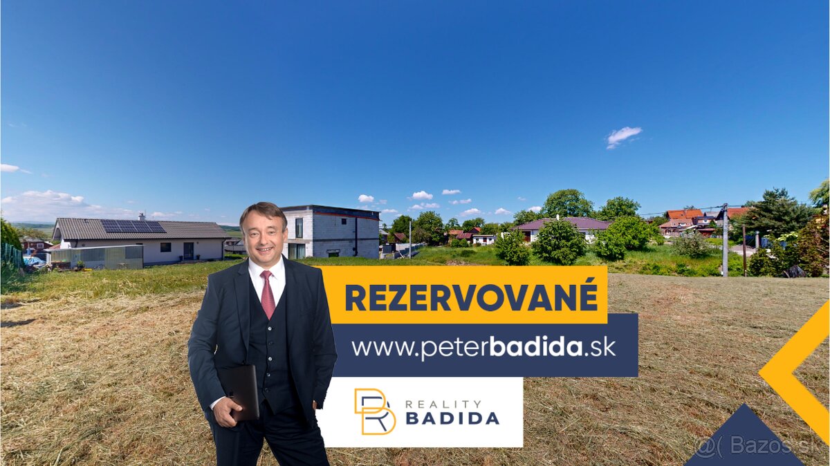 STAVEBNÝ pozemok s komplet IS a OPTIKOU, Bidovce