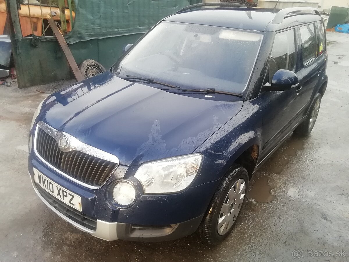 Rozpredám škoda yeti 2,0 tdi 103 kw