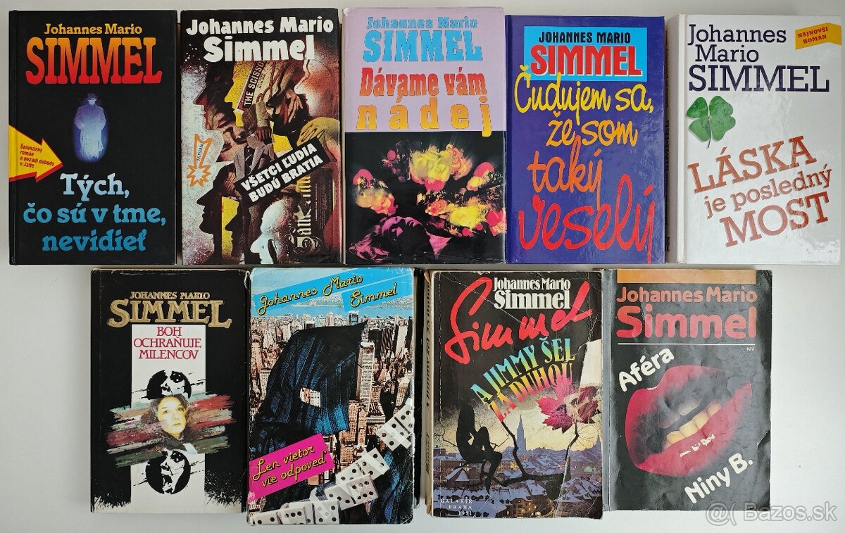 Johannes Mario Simmel (9 kníh za 7€)