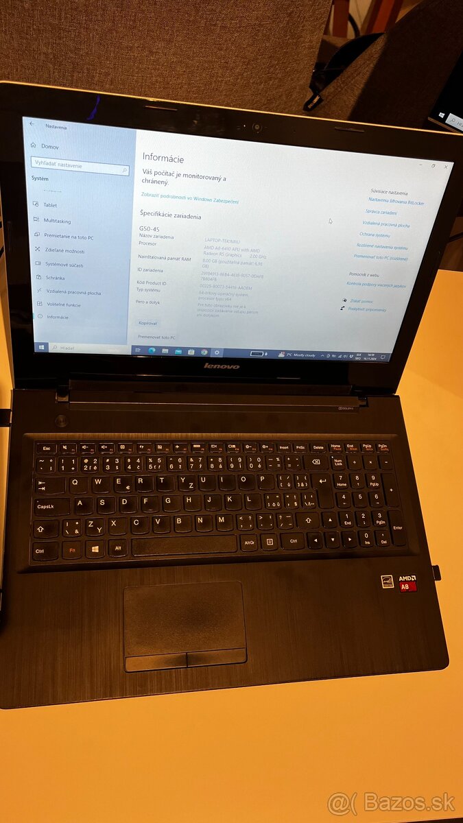 Notebook Lenovo G50-45