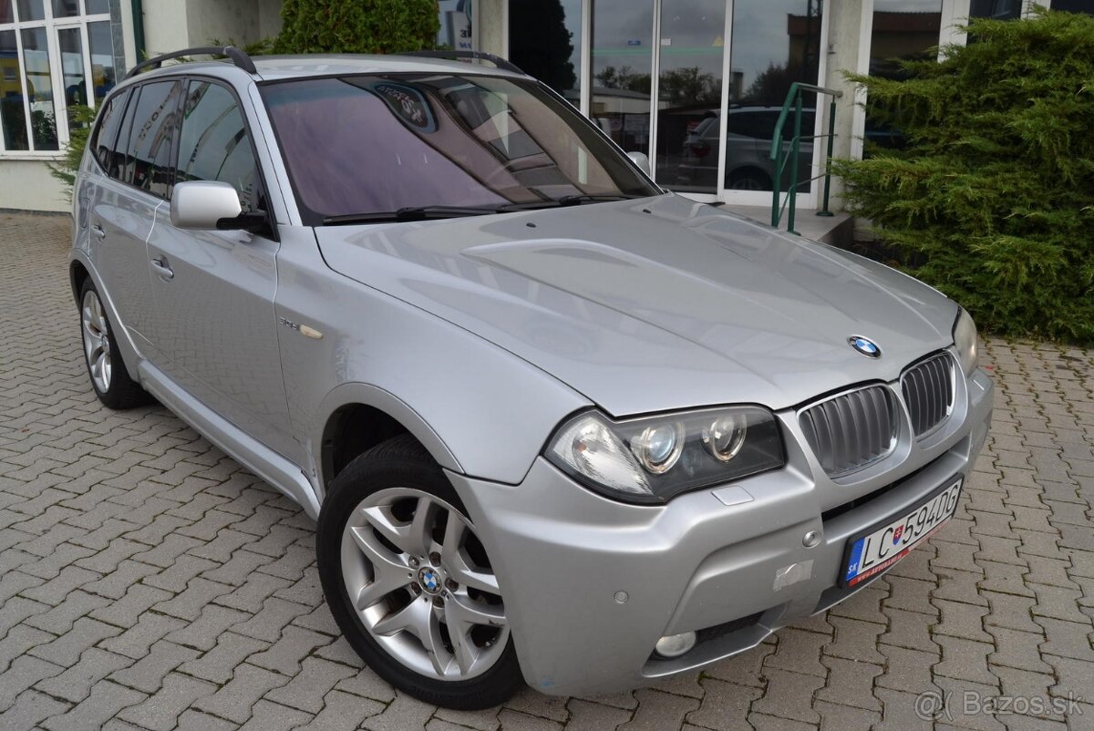 BMW X3 3.0 D M PACKET, NAVI, TEMPOMAT, ELEKTRÓNY R19, ŤAŽNÉ