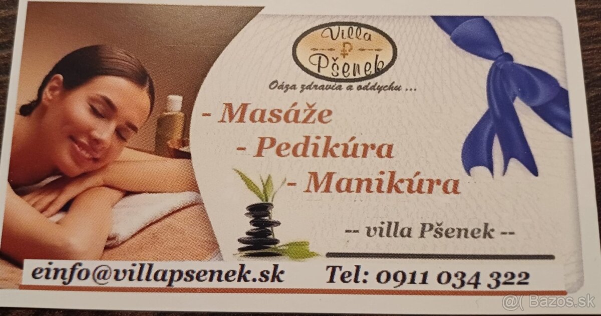 Masáže /Pedikúra/Manikúra