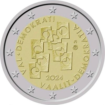 2€ Finsko 2024 Voľby a demokracia