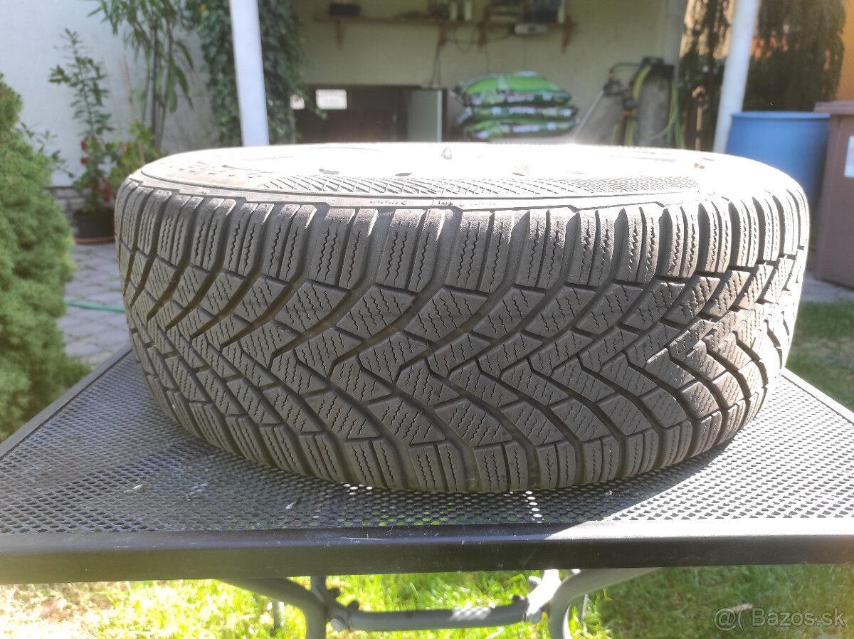 Plechové disky 5x108 s puklicami a zimné pneu 205/55 r16