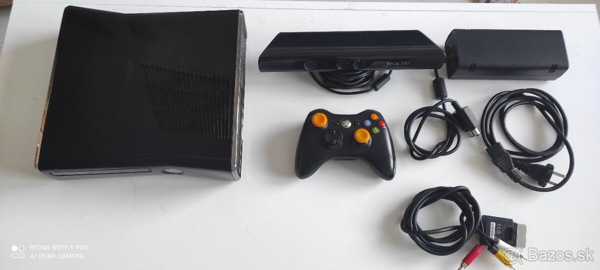 Xbox 360 slim 250gb+kinect a hry