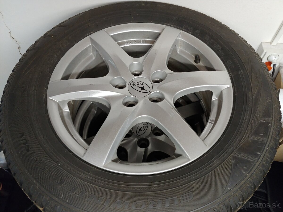 Subaru disky R16 zimné pneu Falken 215/65