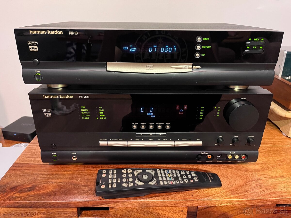 Harman Kardon AVR2000 receiver a DVD10 domáce kino