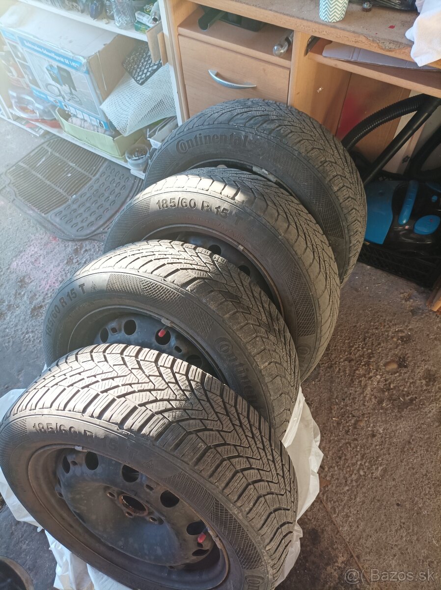 185/60 R15 pl.disky +zimné pneumatiky