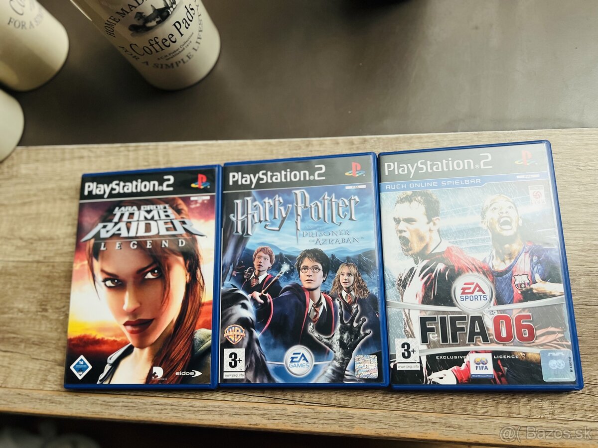 Ps2 hry harrypotter,fifa a tombraider
