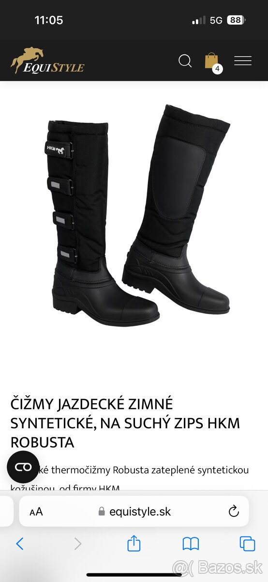 Jazdecke cizmy zimné 39