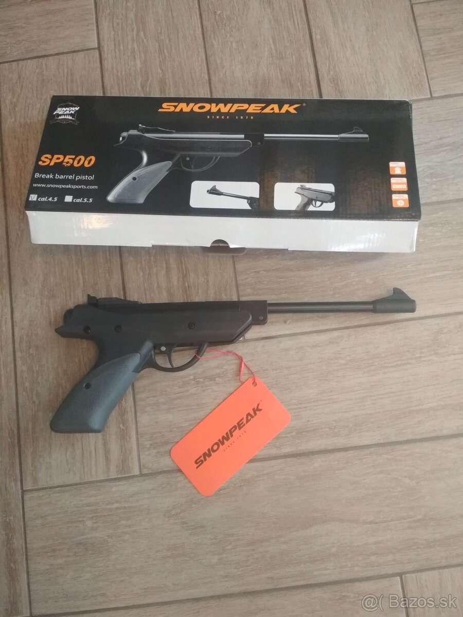 Vzduchová pištoľ Snowpeak SP500 kaliber 4,5 aj 5,5mm -nová