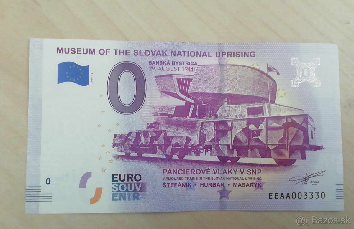 0€ suvenir 2018 Slovensko