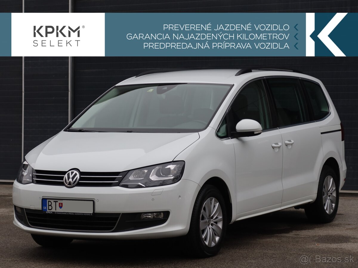 VW Sharan 2.0 TDI 110kw DSG 7miest,kúp.v SR,1.majiteľ,od DPH