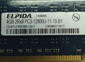 ELPIDA DDR3 4GB 1600 12800U