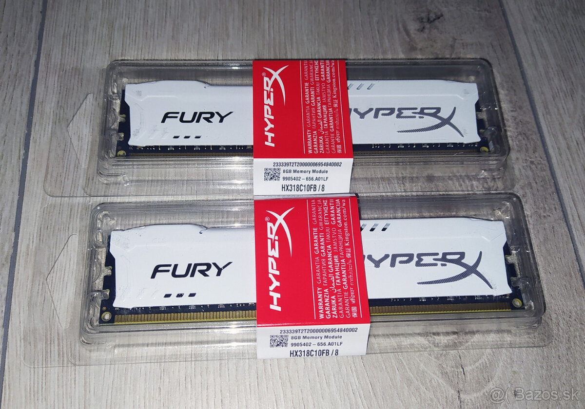 DDR3 16GB /2x 8GB/ 1866MHz CL10 HyperX FURY white