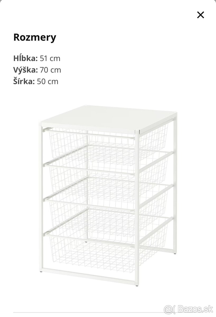 Úložná kombinácia jonaxel IKEA