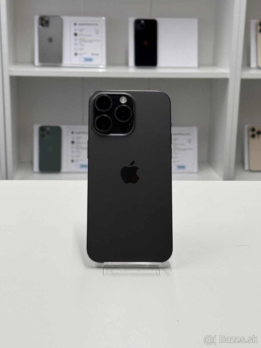 ZÁRUKA 2 ROKY/ Apple iPhone 15 Pro Max 256GB Black Titanium