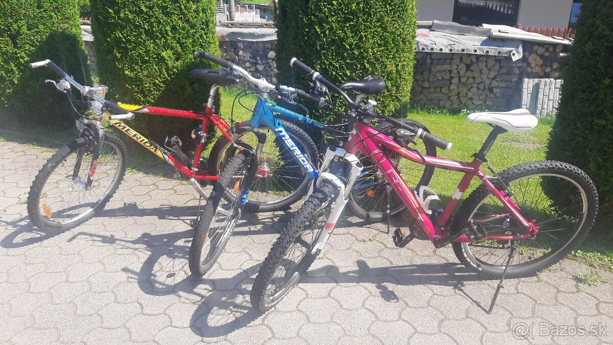 horské bicykle a detská sedačka