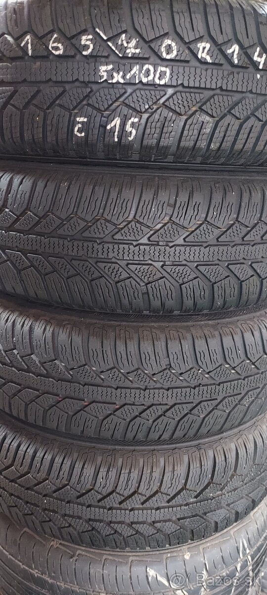 Čisto NOVÉ pneu 165/70 R14 rozteč 5x100 zimne pneumatiky