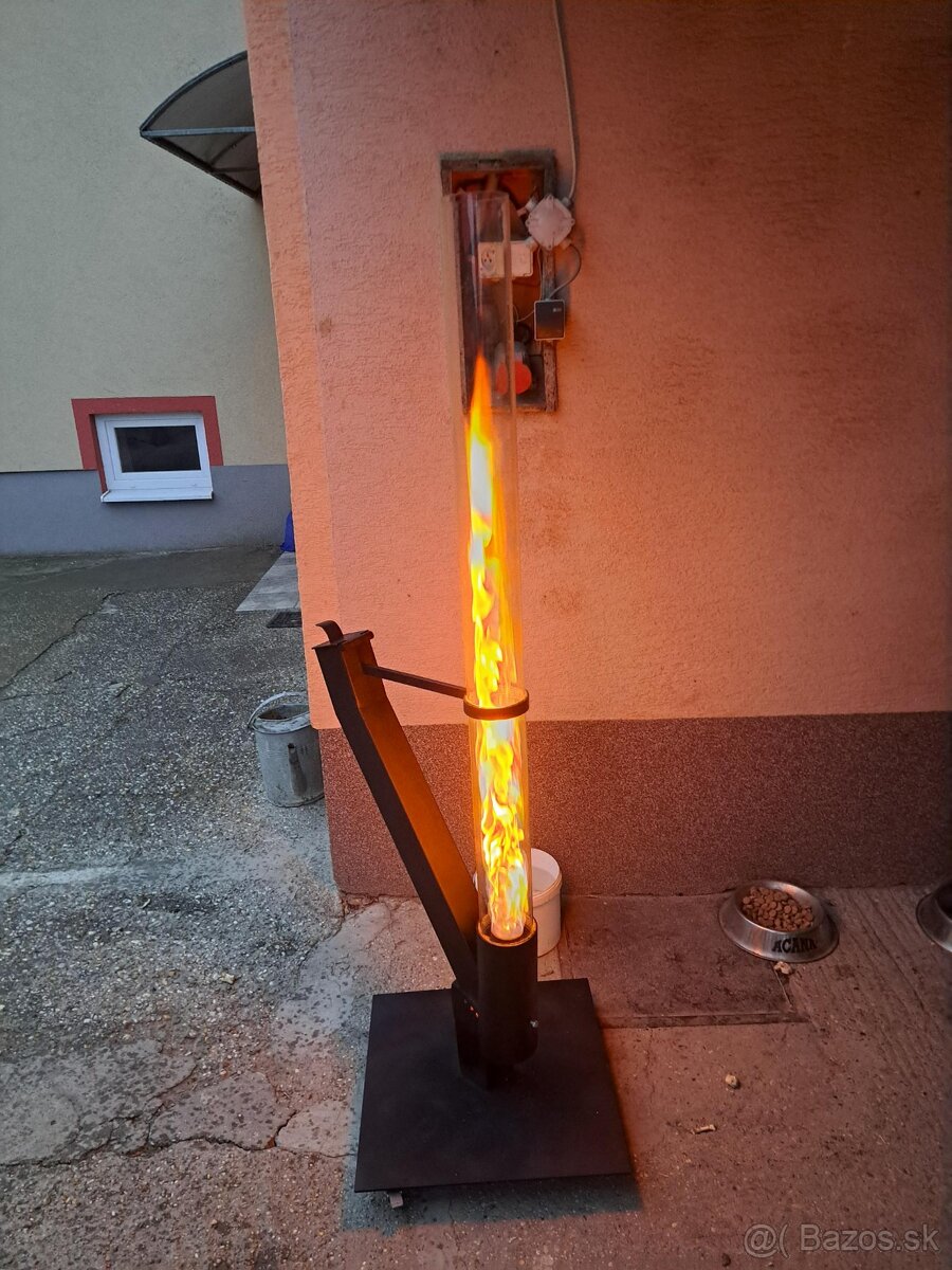 ohrievač záhradná fakľa pellet stove Pec na pelety