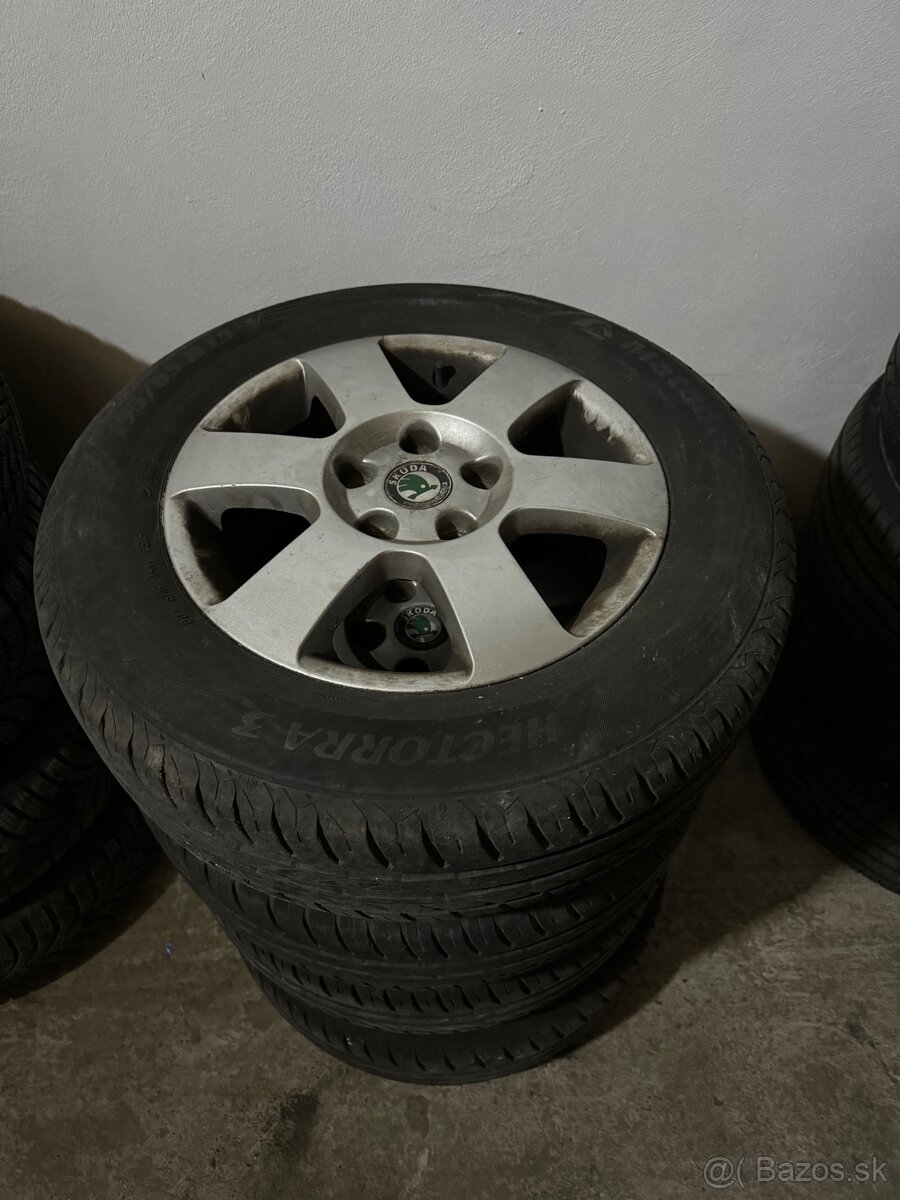 Letné pneumatiky 195/65 R15 + disky 5x112 R15