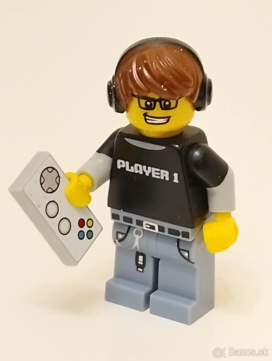 LEGO minifigúrka Video Game Guy col12-4