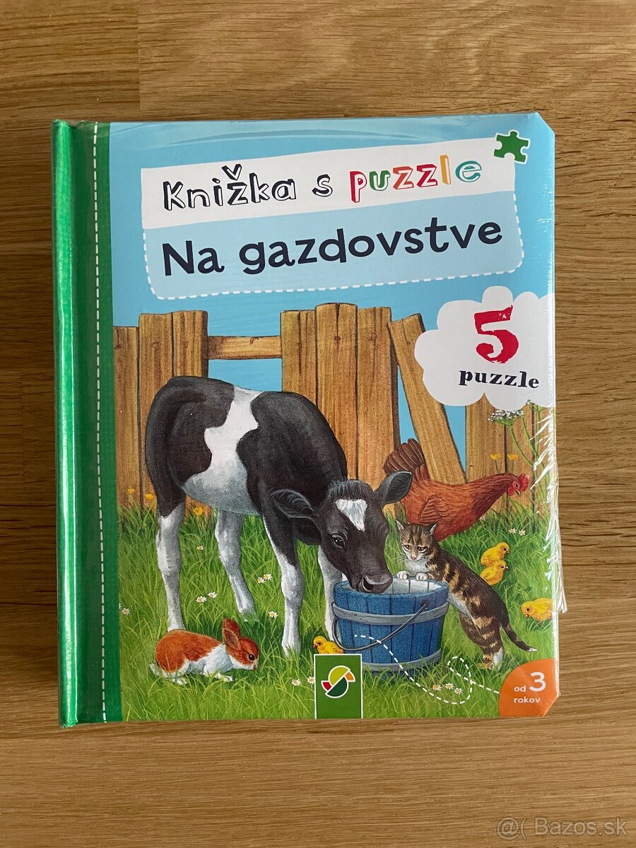 knižka s puzzle Na gazdovstve