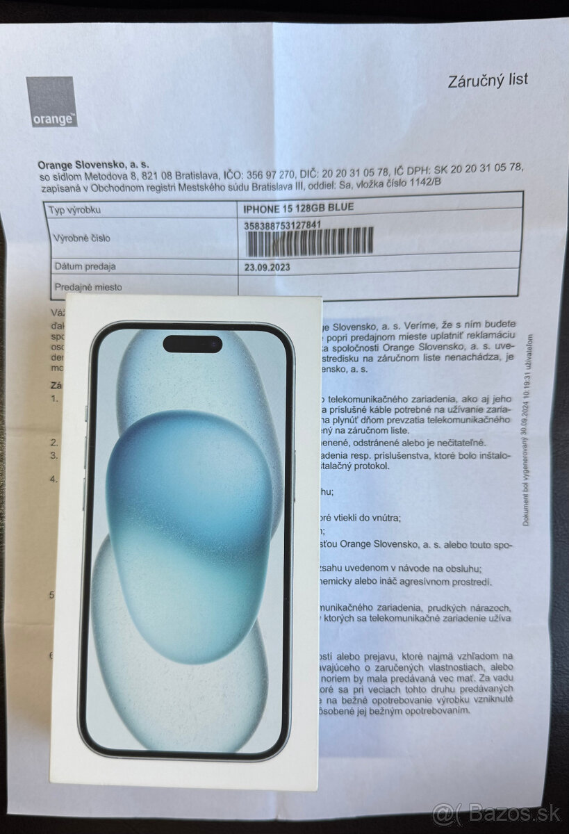 Apple iPhone 15 128GB ako nový