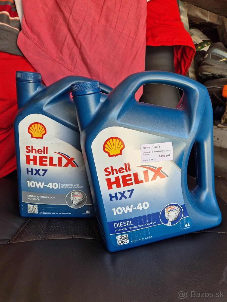 2 X 10W40 Shell helix HX7