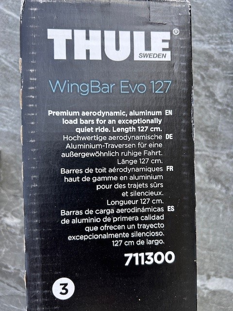 stešný nosič - tyče WINGBAR EVO 127 - nepoužívané, nové