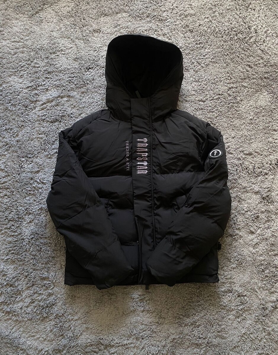 Trapstar Decoded 2.0 Puffer Jacket - Black/White