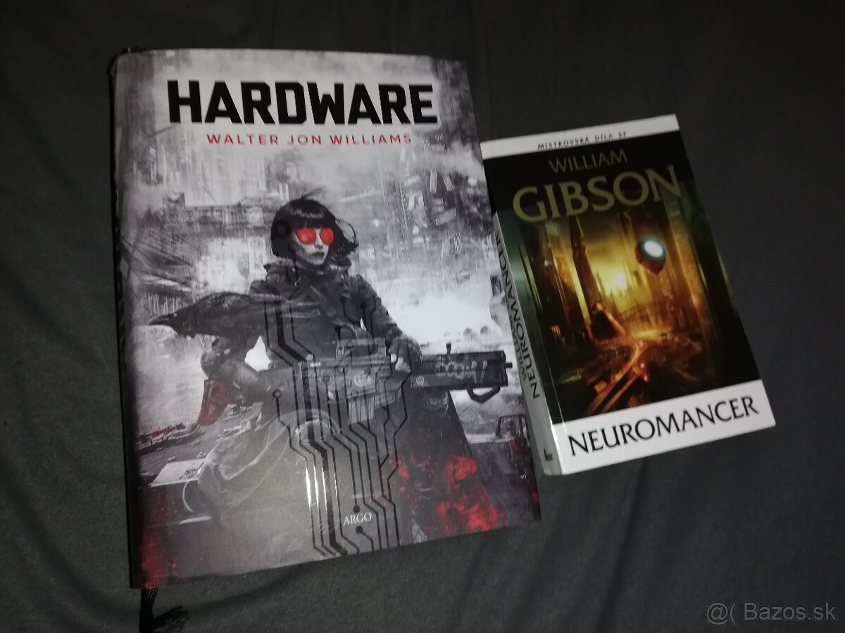 Predám román Neuromancer + Hardware, len v tu v meste