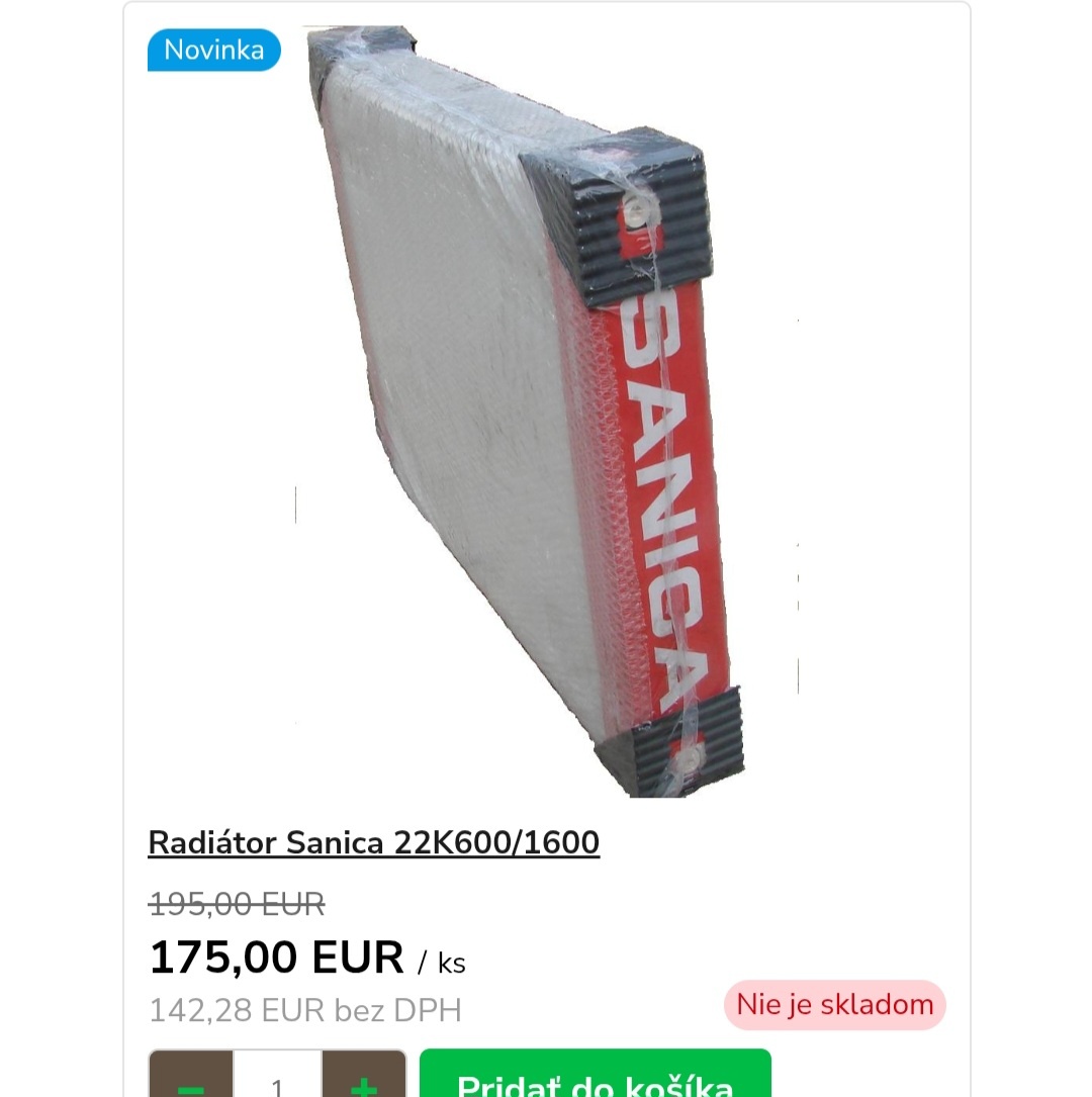 Radiator za polovicu