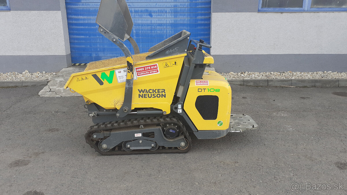 Elektrický pásový dumper / sklápač Wacker Neuson DT10e