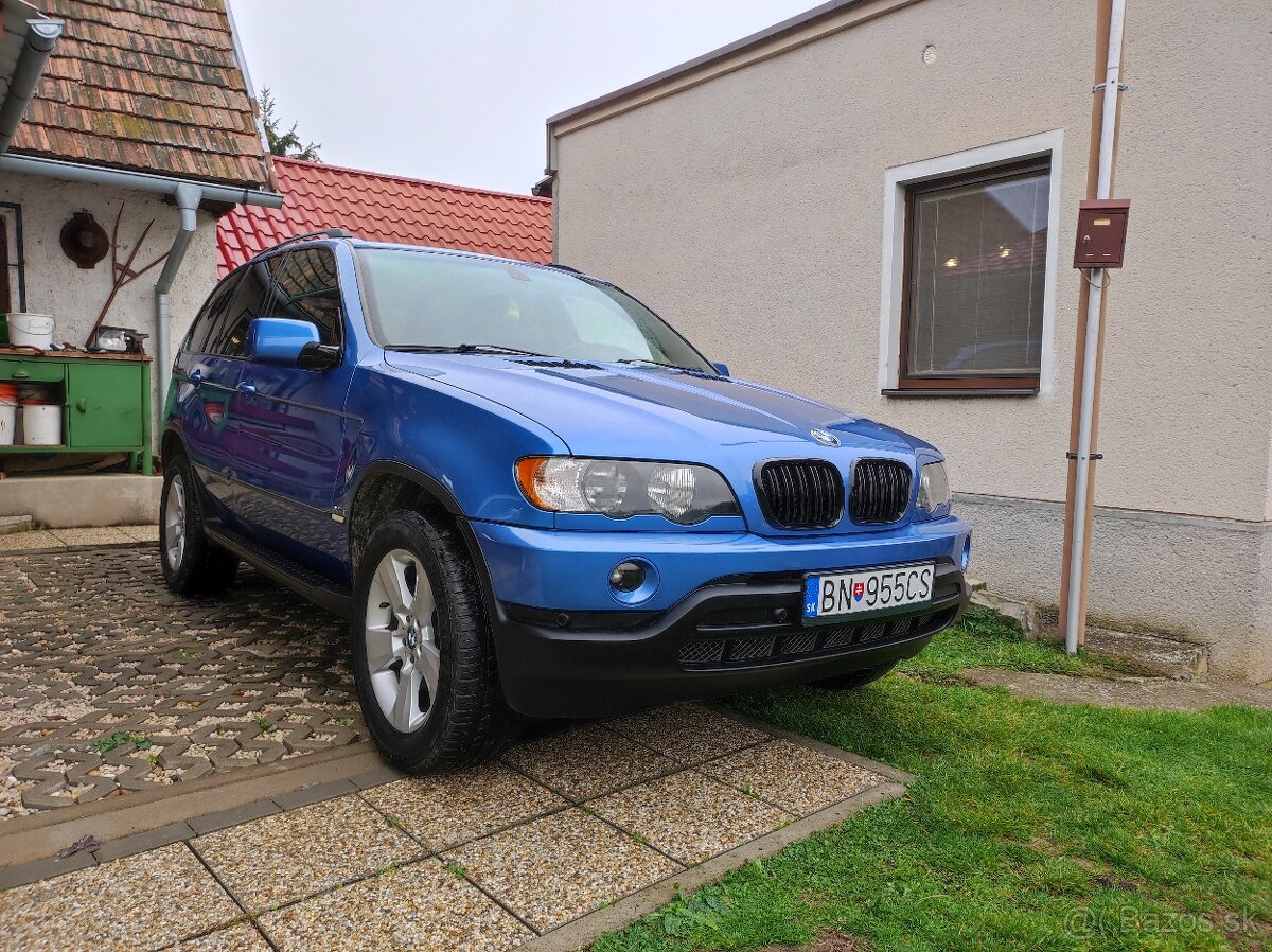 BMW X5  e53 3d Estoril blau metalic