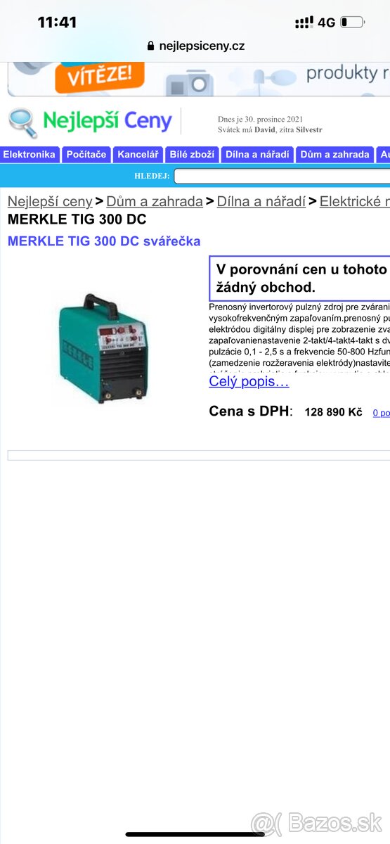 Merkle TIG 300 DC/WK 230/300 jako novápc:170000