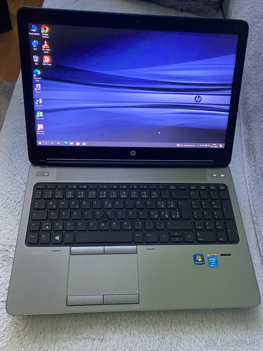 15" notebook hp probook 650g1, i5, 16/256gb