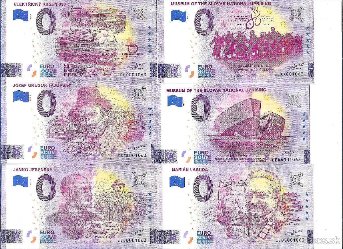 0 Euro bankovky