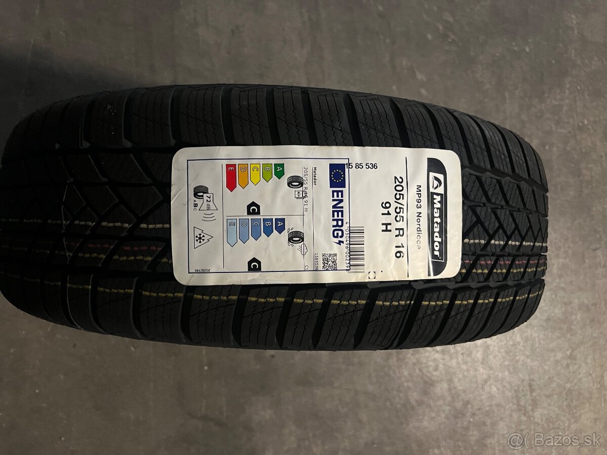 Predám nové pneu 205/55R16 matador…