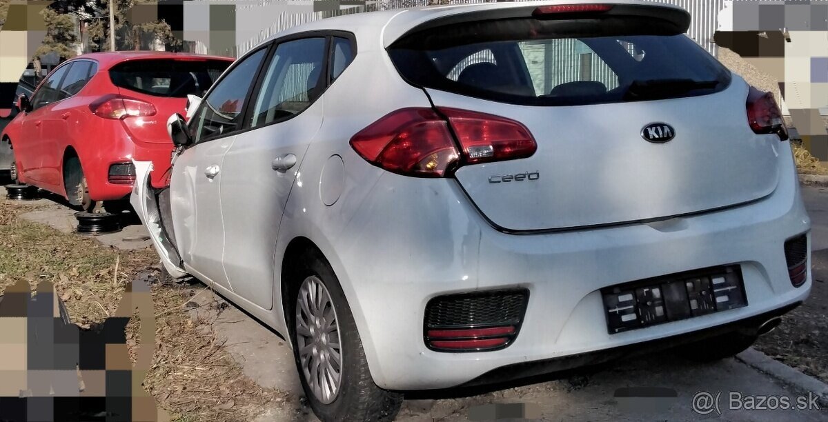 Kia Ceed 1.6 2016 predám DVERE, Spätné zrkadlo,  G4FD MOTOR